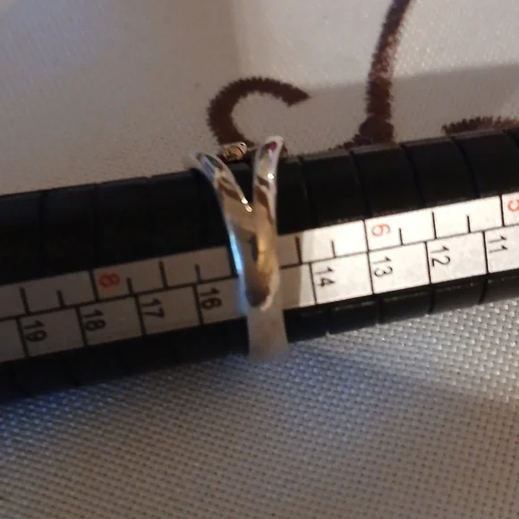 Heart-Shaped 925 Silver Size 7 Citrine Ring - Picture 7 of 7